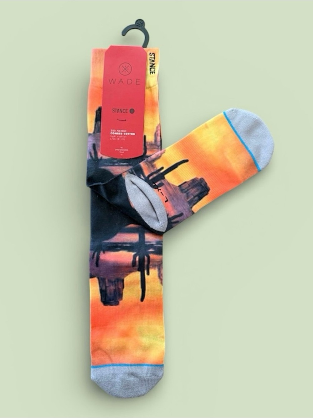 Stance X WADE Texas Desert Crew Socks M2000TEX Size L/XL
